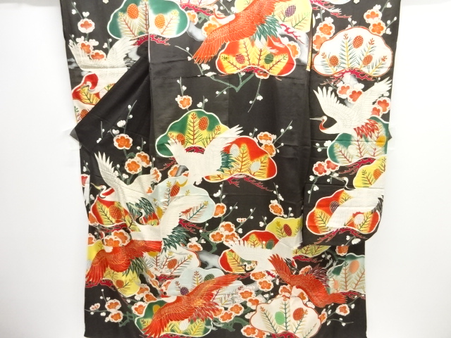 Japanese Kimono / Antique / Furisode Silk